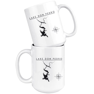 Lake Don Pedro 15oz Coffee Mug | Printed | Lake Gift - Houseboat Kings