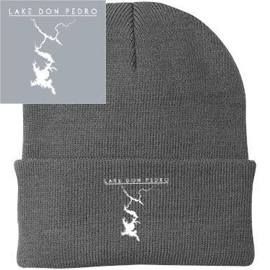 Lake Don Pedro Embroidered Knit Cap - Houseboat Kings