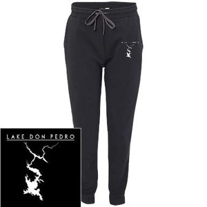 Lake Don Pedro Embroidered Men's Adult Fleece Joggers - Houseboat Kings