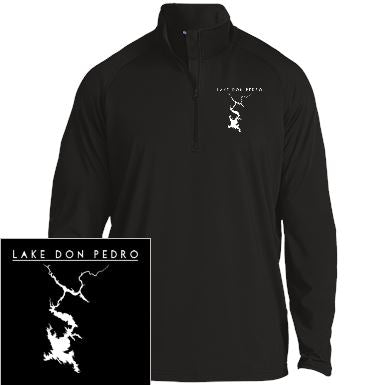 Lake Don Pedro Embroidered Sport-Tek 1/2 Zip Raglan Performance Pullover - Houseboat Kings