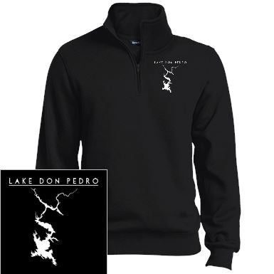 Lake Don Pedro Embroidered Sport-Tek 1/4 Zip Sweatshirt - Houseboat Kings