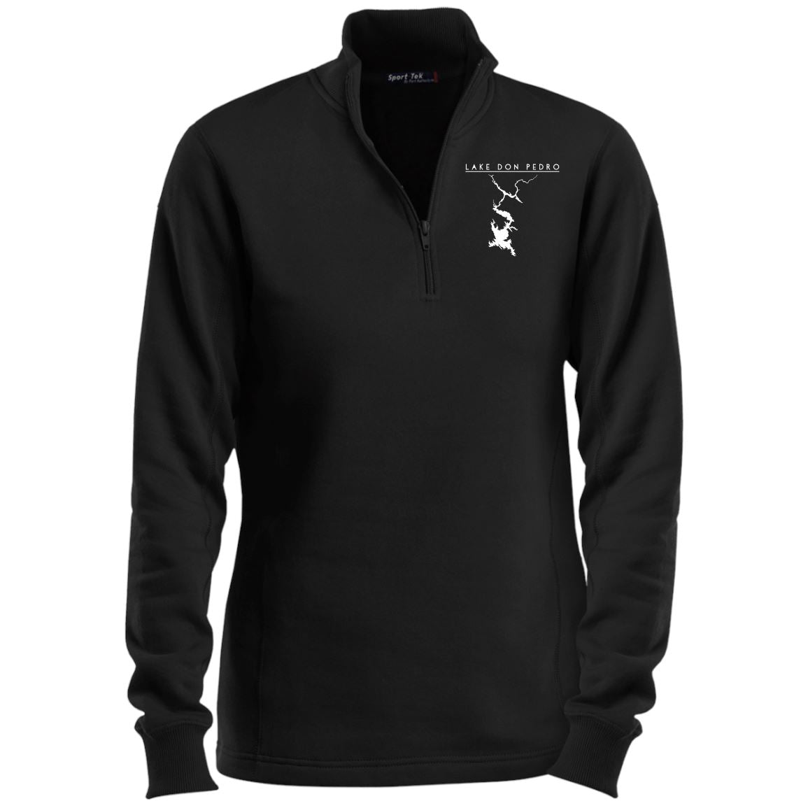 Lake Don Pedro Embroidered Sport-Tek Ladies' 1/4 Zip Sweatshirt - Houseboat Kings