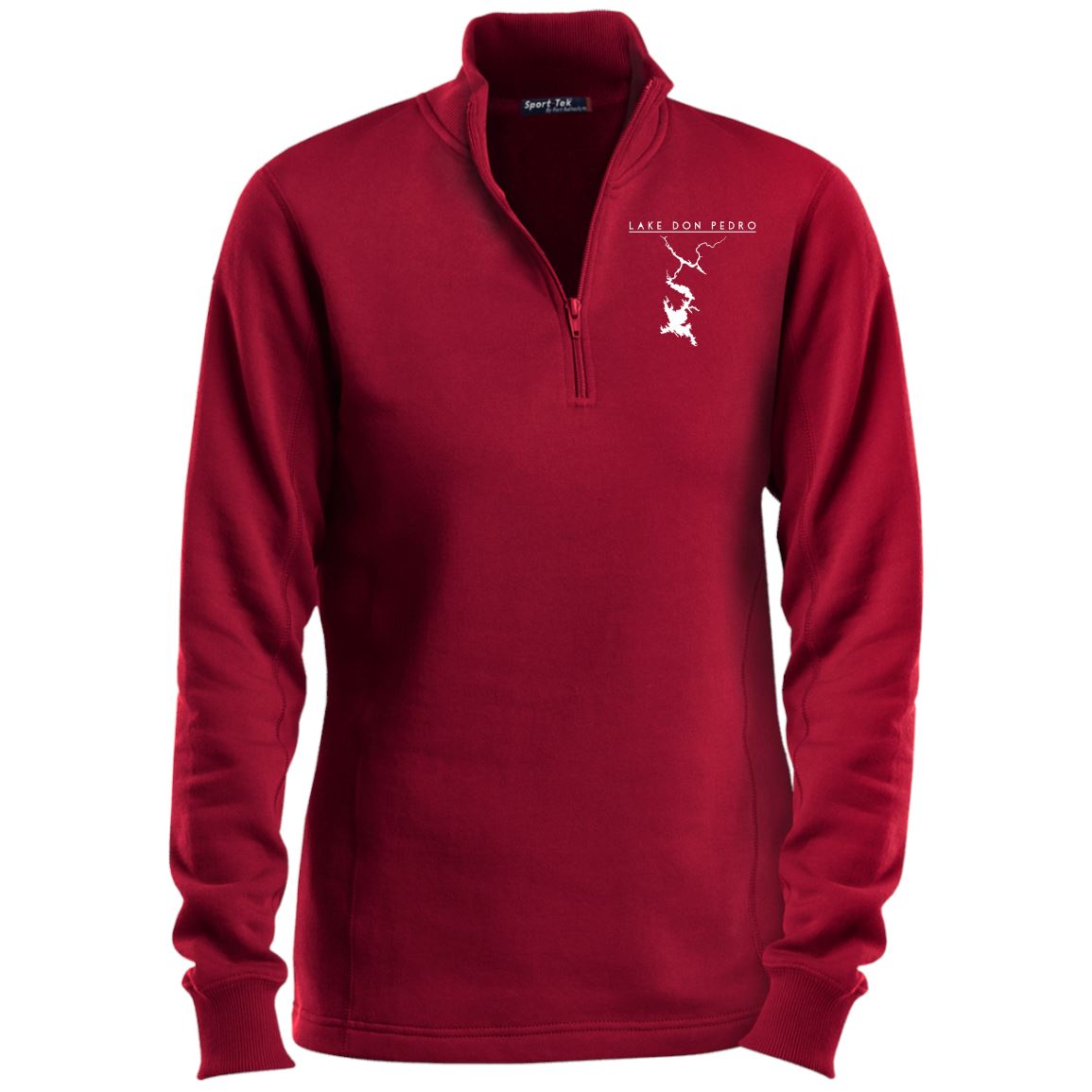 Lake Don Pedro Embroidered Sport-Tek Ladies' 1/4 Zip Sweatshirt - Houseboat Kings