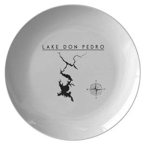 Lake Don Pedro Plate | Printed | Lake Gift | Wedding Gift - Plate - Houseboat Kings