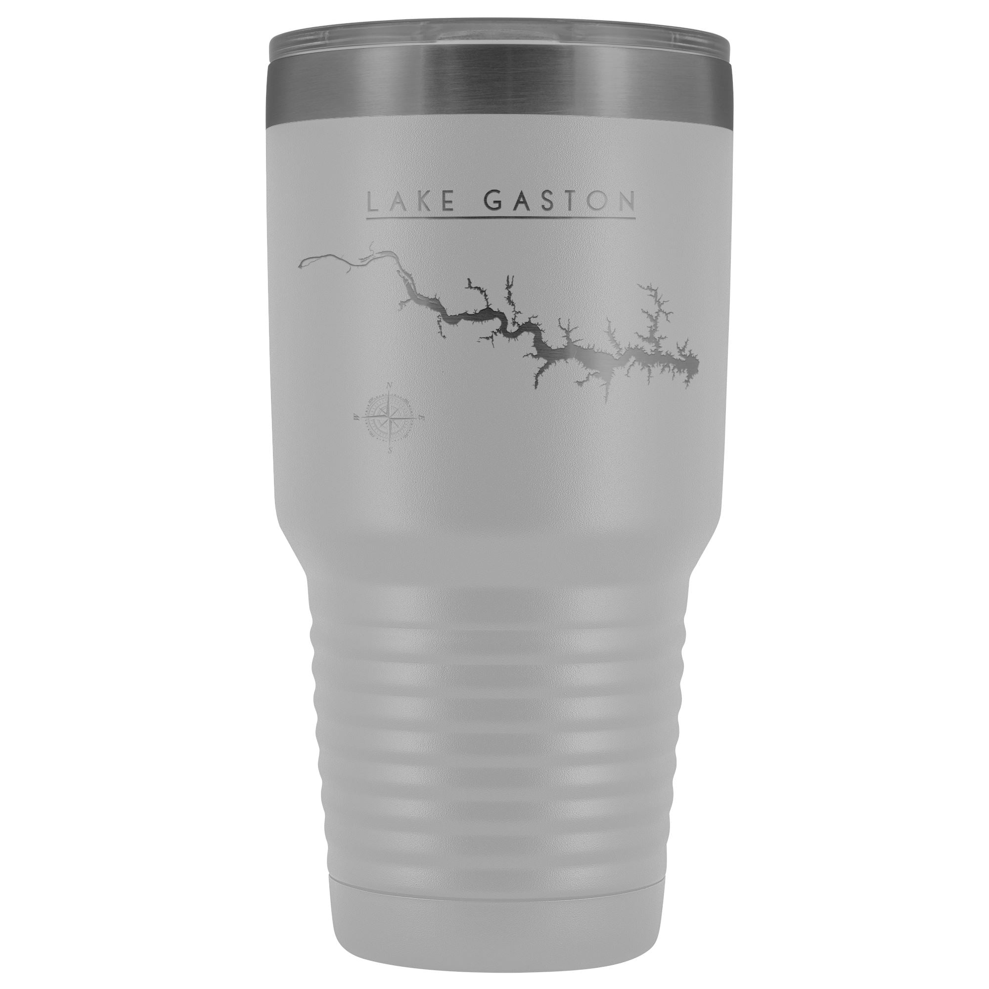 Lake Gaston Map Tumbler, 30oz Tumbler, Laser Etched, Lake Gift, Lake House Gift, Unique Gift For Boat Owners - Houseboat Kings