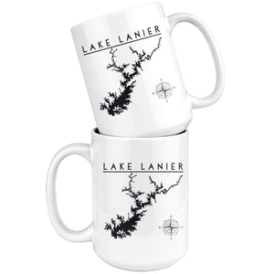 Lake Lanier 15oz Coffee Mug | Printed | Lake Gift - Houseboat Kings
