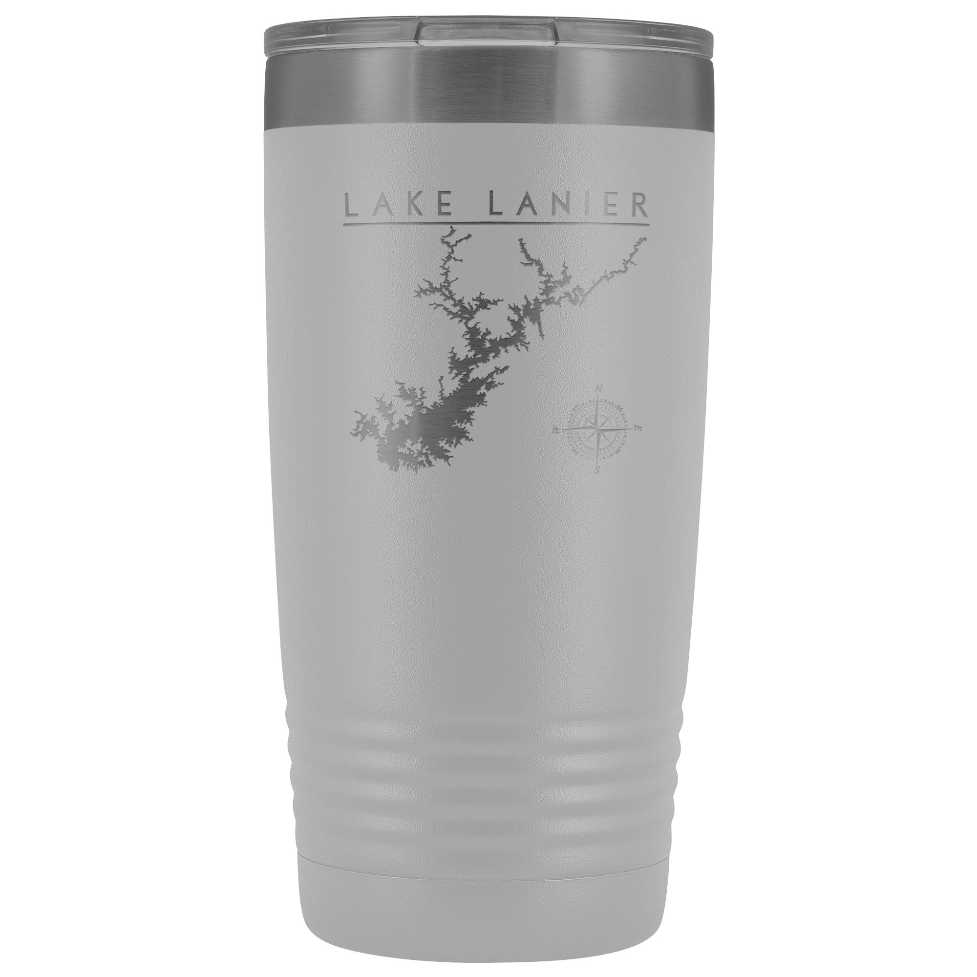 Lake Lanier 20oz Lake Tumbler | Laser Etched | Lake Gift - Houseboat Kings