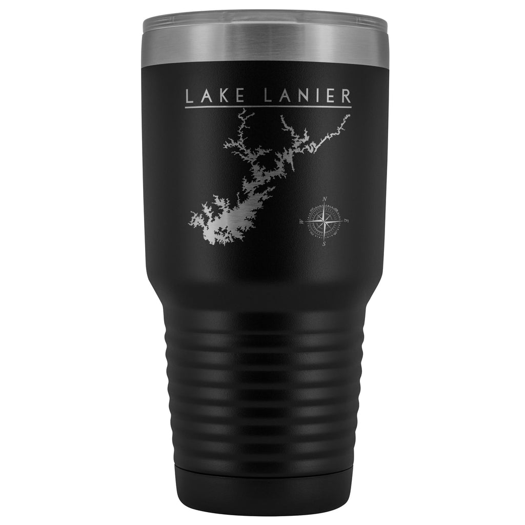 Lake Lanier 30oz Insulated Lake Tumbler | Laser Etched | Lake Gift | Wedding Gift - Houseboat Kings