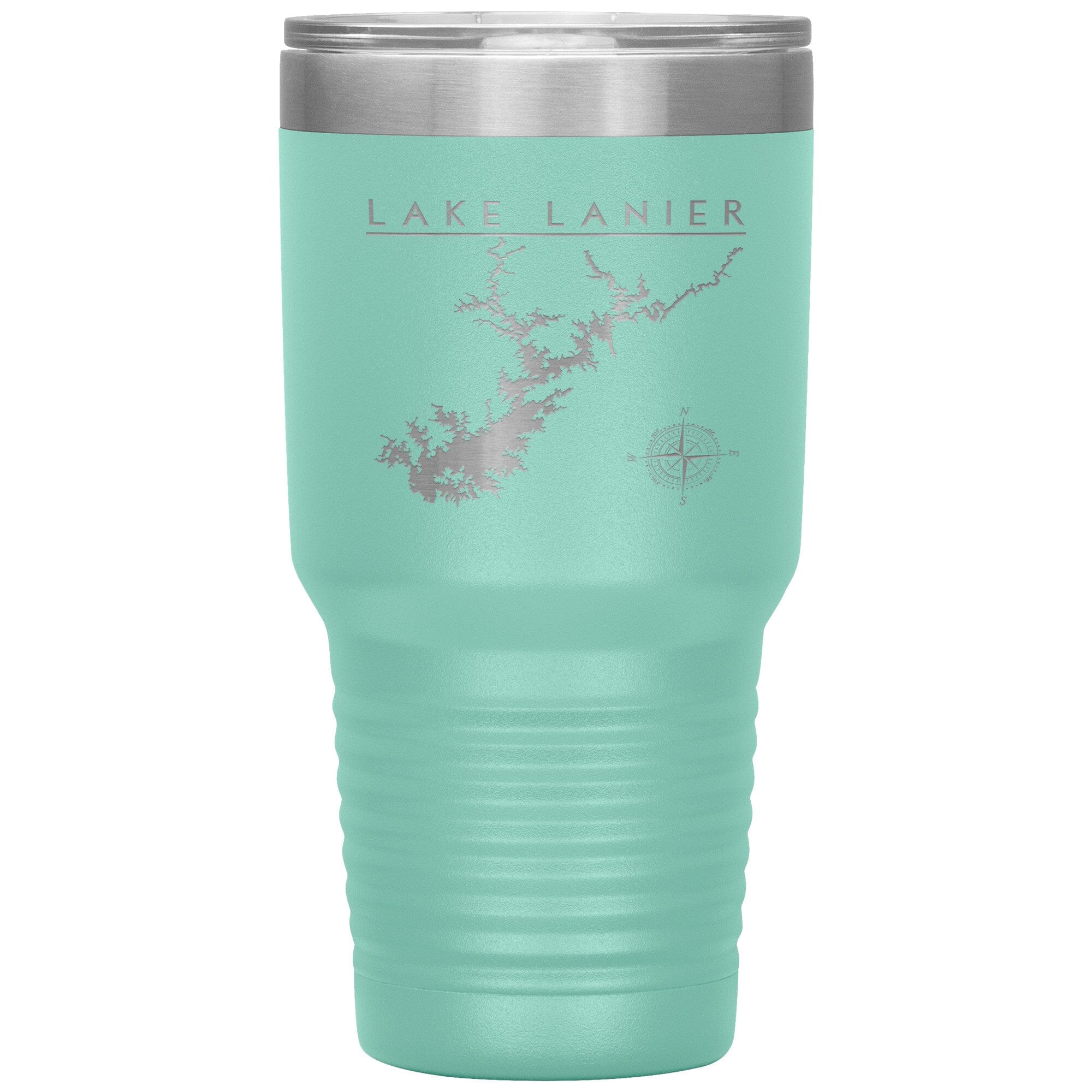 Lake Lanier 30oz Insulated Lake Tumbler | Laser Etched | Lake Gift | Wedding Gift Tumblers Teal 