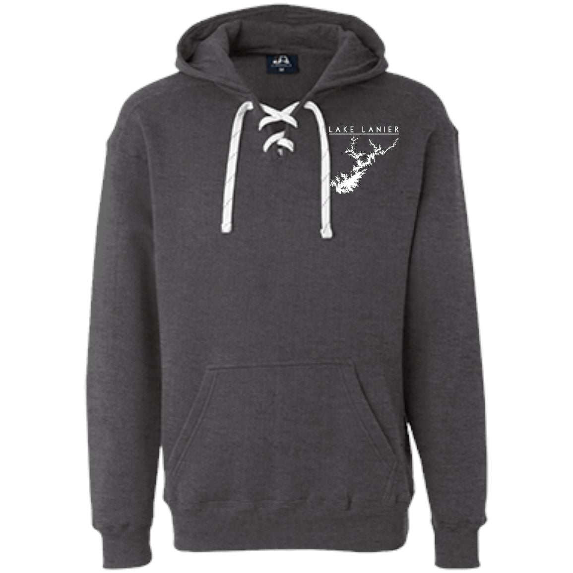 Lake Lanier Embroidered Heavyweight Sport Lace Hoodie - Houseboat Kings