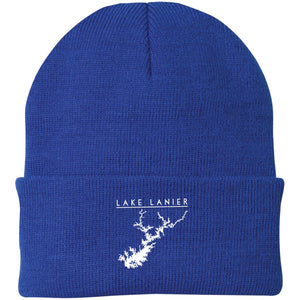 Lake Lanier Embroidered Knit Cap - Houseboat Kings