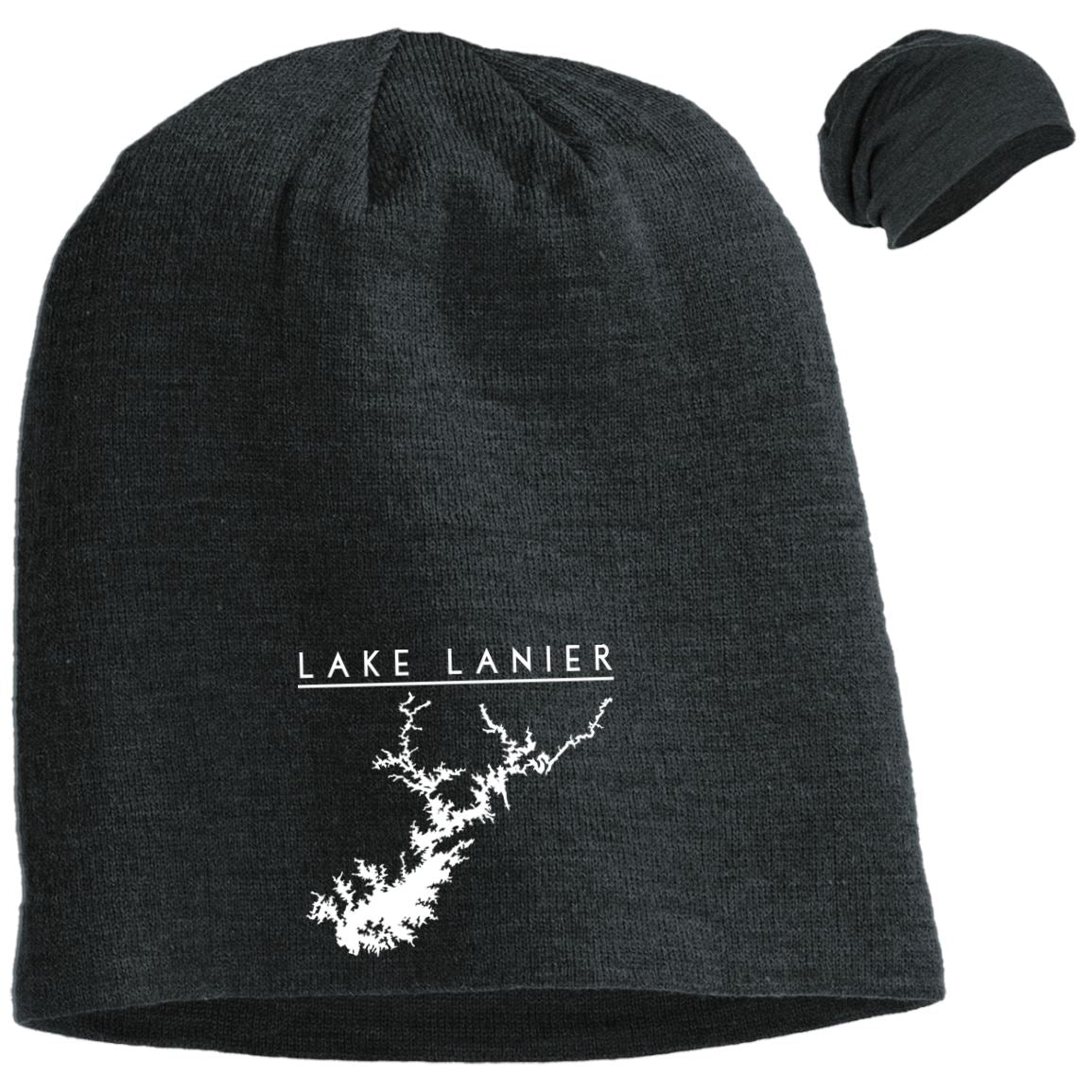Lake Lanier Embroidered Slouch Beanie - Houseboat Kings