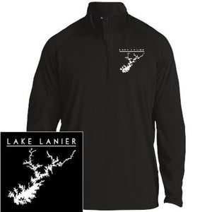 Lake Lanier Embroidered Sport-Tek 1/2 Zip Raglan Performance Pullover - Houseboat Kings