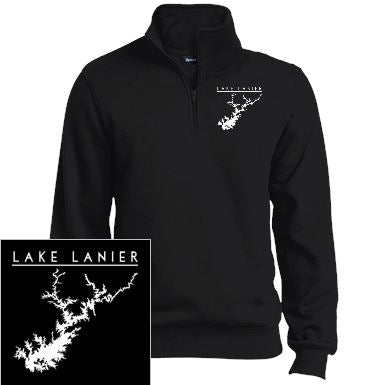 Lake Lanier Embroidered Sport-Tek 1/4 Zip Sweatshirt - Houseboat Kings