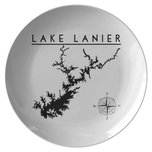 Lake Lanier Plate | Printed | Lake Gift - Houseboat Kings