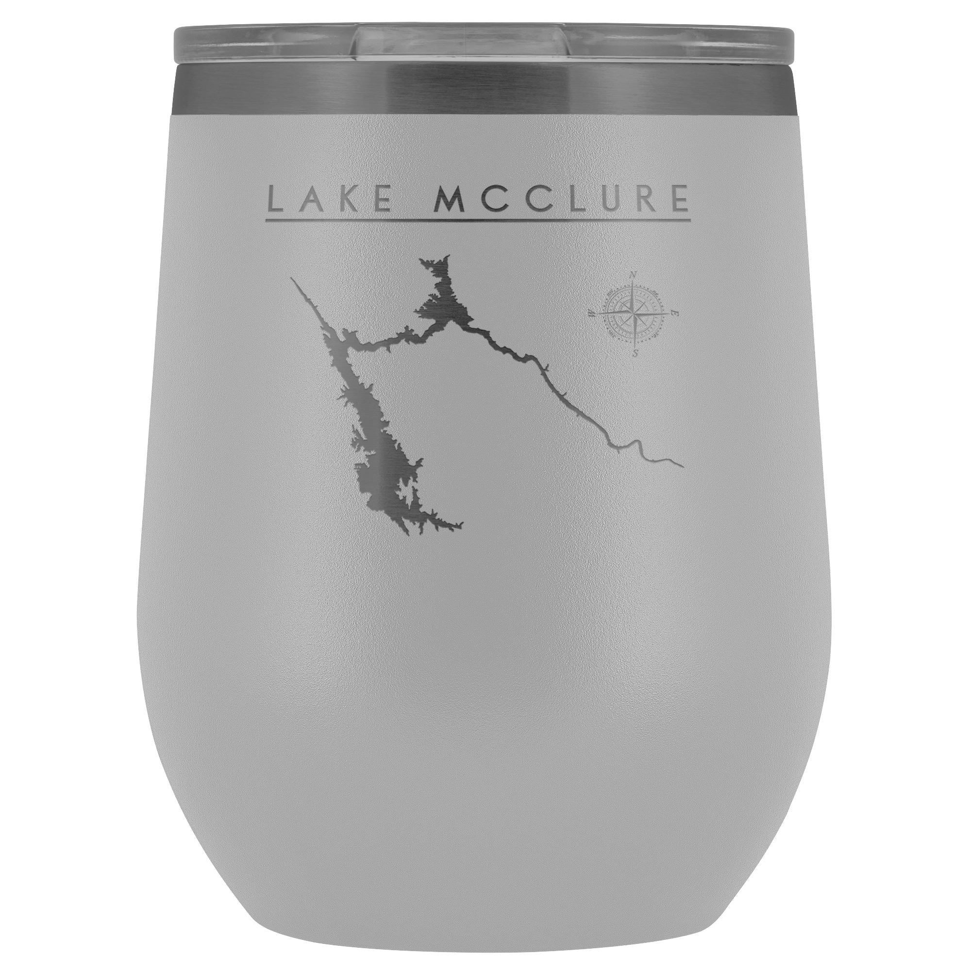 Lake McClure Wine Tumbler | Laser Etched | Lake Gift - Houseboat Kings