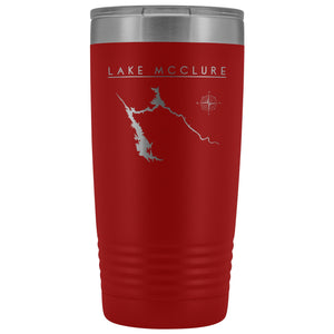 Lake McClure 20oz Lake Tumbler | Laser Etched | Lake Gift - Houseboat Kings