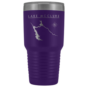 Lake McClure 30oz Lake Tumbler | Laser Etched | Lake Gift - Houseboat Kings