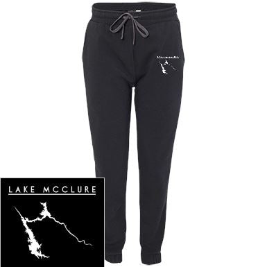 Lake McClure Embroidered Men's Adult Fleece Joggers - Houseboat Kings