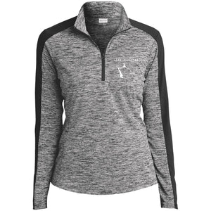 Lake McClure Embroidered Sport-Tek Women's Electric Heather 1/4-Zip Pullover - Houseboat Kings