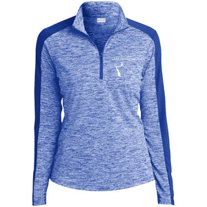 Lake McClure Embroidered Sport-Tek Women's Electric Heather 1/4-Zip Pullover - Houseboat Kings