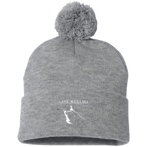 Lake McClure Embroidered Sportsman Pom Pom Knit Cap - Houseboat Kings