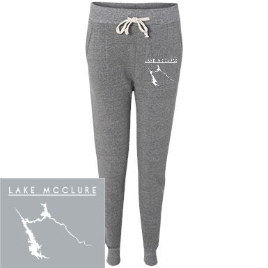 Lake McClure Embroidered Women's Adult Fleece Joggers - Houseboat Kings