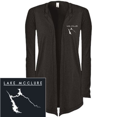 Lake McClure Embroidered Women's Hooded Cardigan - Houseboat Kings