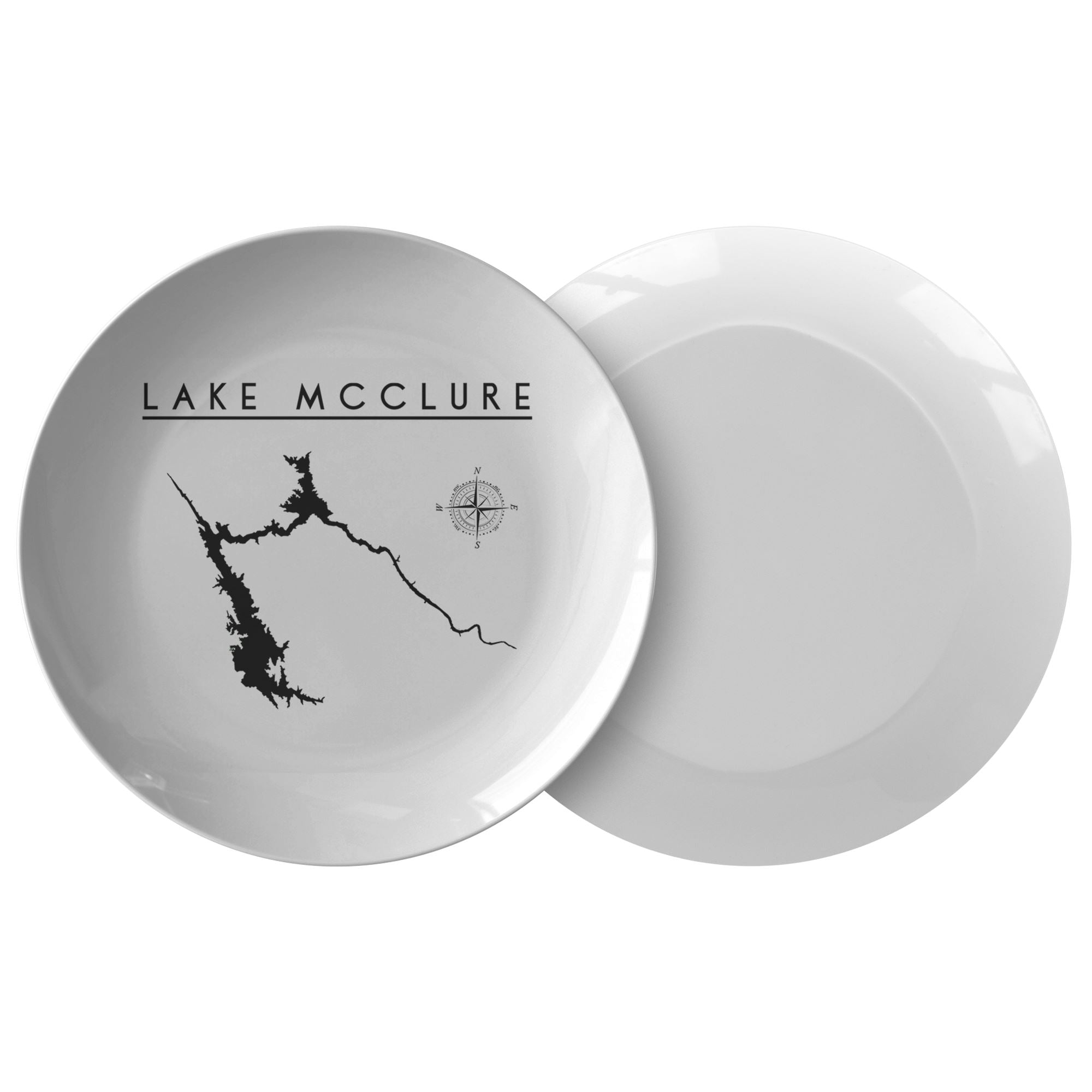 Lake McClure Plate | Wedding Gift | Printed | Lake Gift - Houseboat Kings