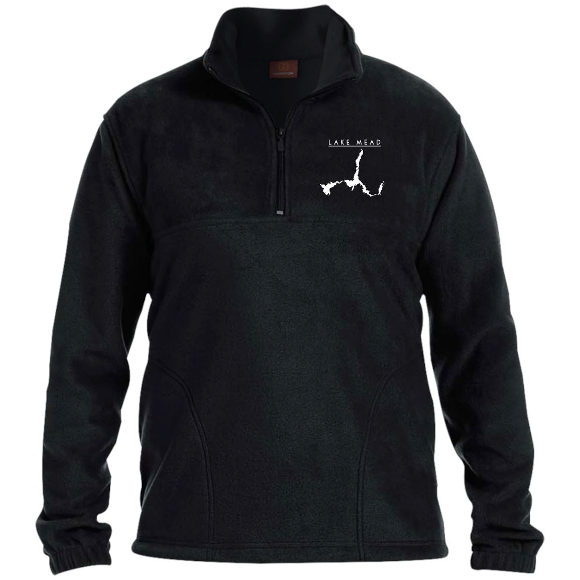 Lake Mead Embroidered Men's 1/4 Zip Fleece Pullover - Houseboat Kings