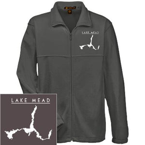 Lake Mead Embroidered Men's Fleece Full-Zip - Houseboat Kings