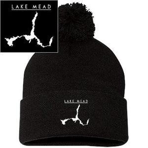 Lake Mead Embroidered Sportsman Pom Pom Knit Cap - Houseboat Kings