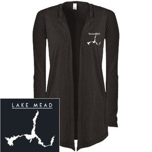 Lake Mead Embroidered Women's Hooded Cardigan - Houseboat Kings