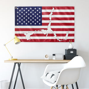 Lake Mead Red, White & Blue American Boat Flag Wall Art 