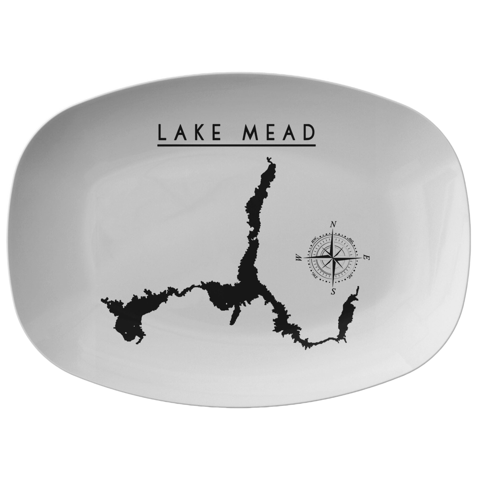 Lake Mead Serving Platter | Printed | Lake Gift | Wedding Gift - Houseboat Kings