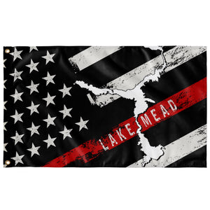 Lake Mead Thin Red Line American Flag - Houseboat Kings