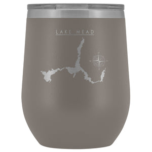 Lake Mead Wine Tumbler | Laser Etched | Lake Gift - Houseboat Kings