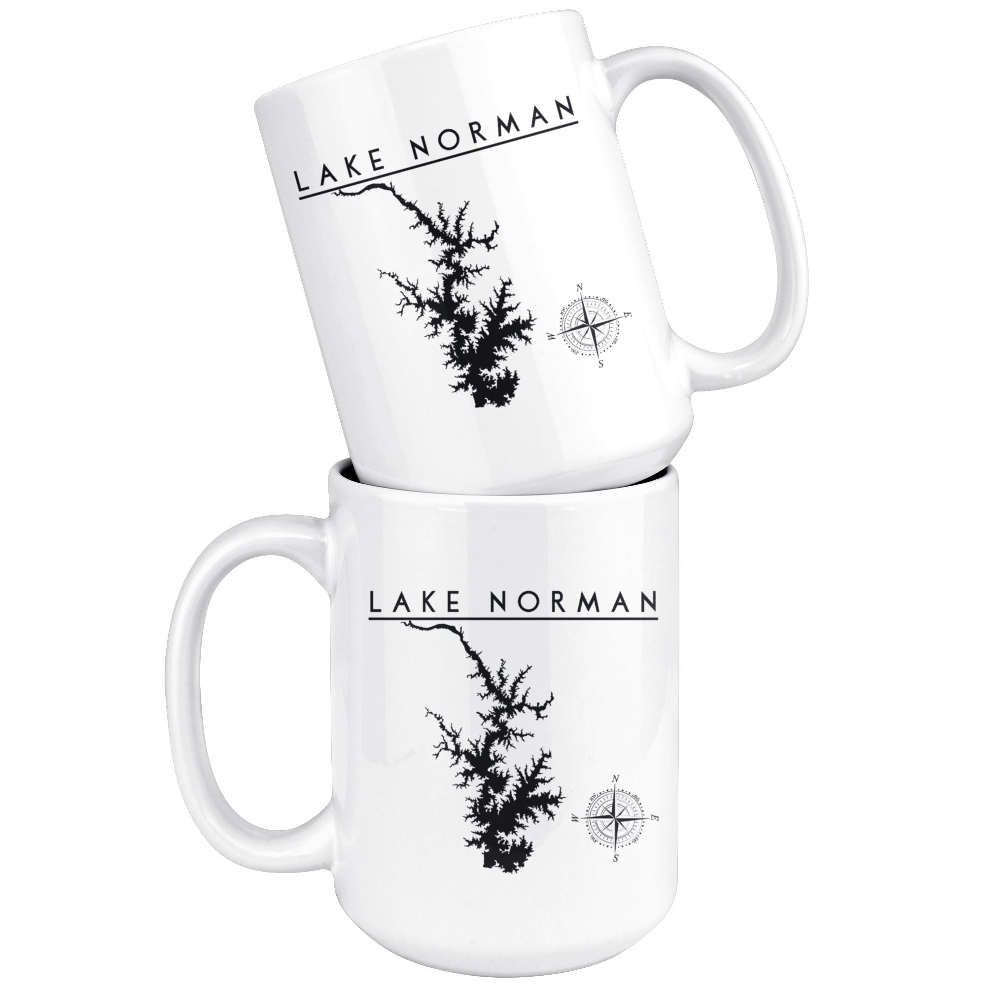 Lake Norman 15oz Coffee Mug | Printed | Lake Gift - Houseboat Kings