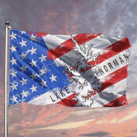 Lake Norman American Flag, 4th of July & Patriotic Gifts