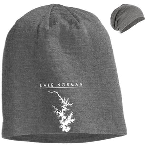 Lake Norman Embroidered Slouch Beanie - Houseboat Kings