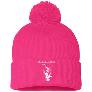 Lake Norman Embroidered Sportsman Pom Pom Knit Cap - Houseboat Kings