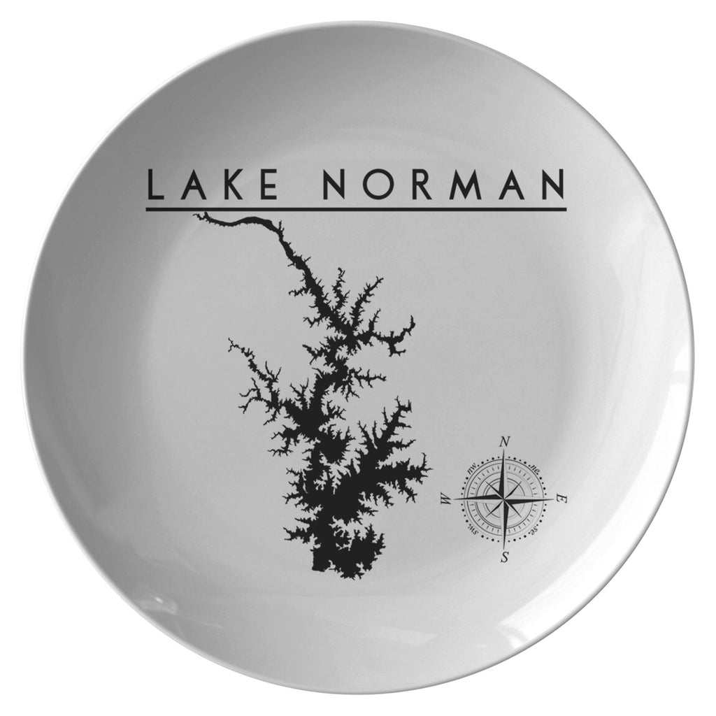 Lake Norman Plate | Printed | Lake GIft - Houseboat Kings
