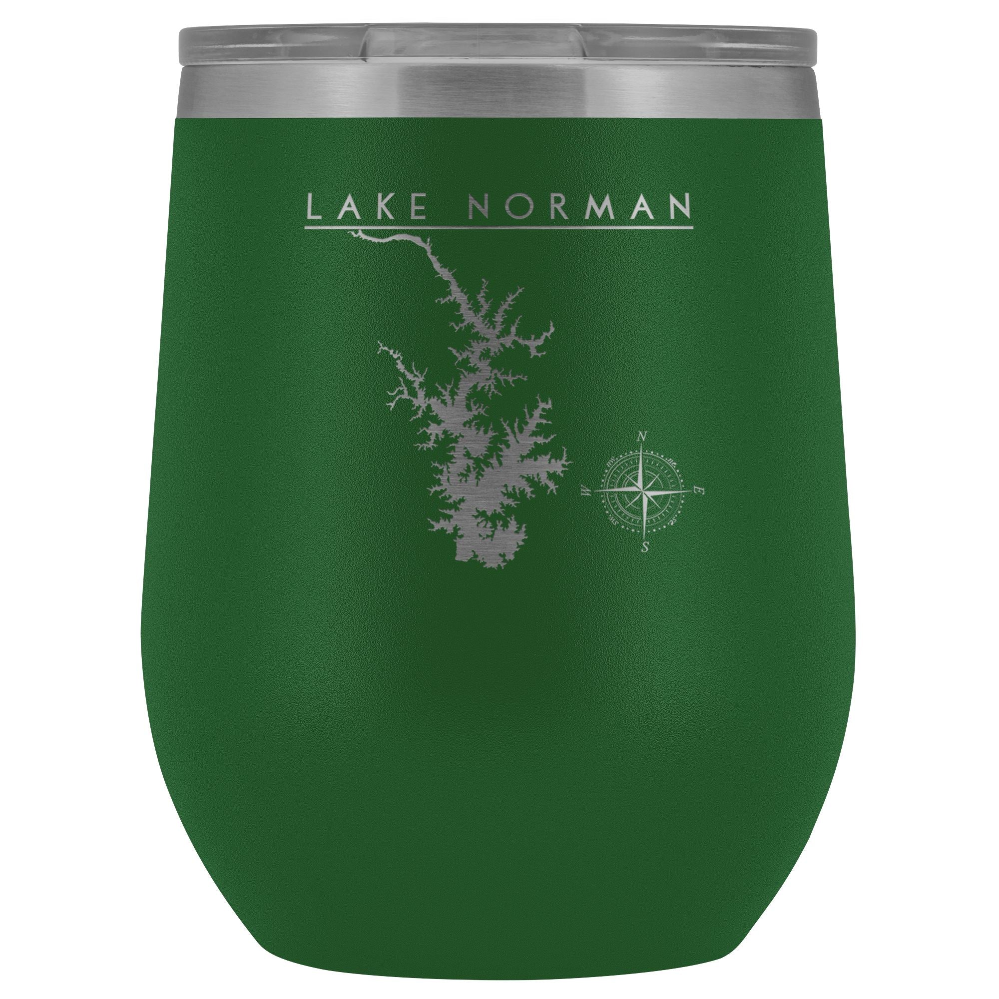 Lake Norman Wine Lake Tumbler | Laser Etched | Lake Gift - Houseboat Kings