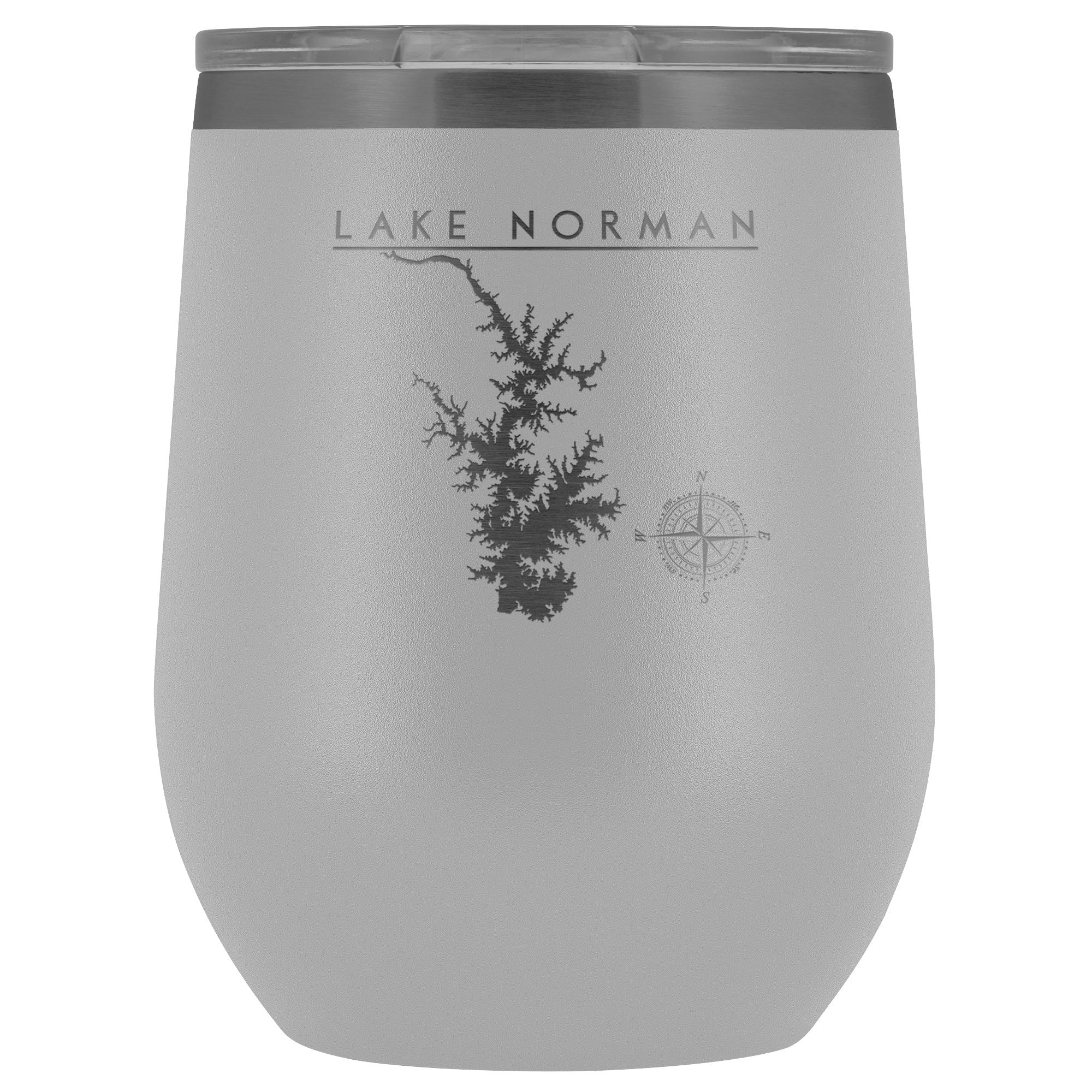 Lake Norman Wine Lake Tumbler | Laser Etched | Lake Gift - Houseboat Kings