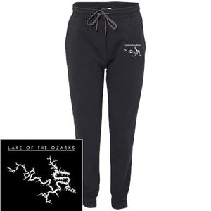 Lake Of The Ozarks Embroidered Men's Adult Fleece Joggers - Houseboat Kings