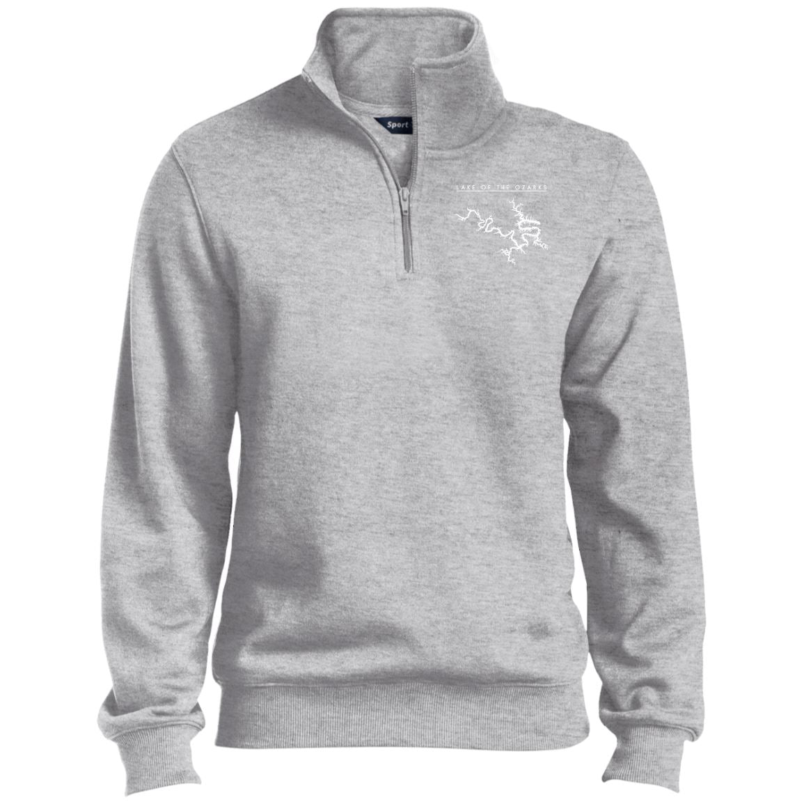 Lake Of The Ozarks Embroidered Sport-Tek 1/4 Zip Sweatshirt - Houseboat Kings