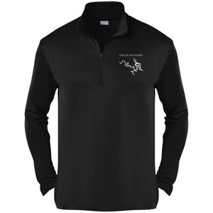 Lake Of The Ozarks Embroidered Sport-Tek Competitor 1/4-Zip Pullover Black/ X-Small 
