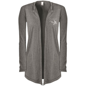 Lake Of The Ozarks Embroidered Women's Hooded Cardigan - Houseboat Kings