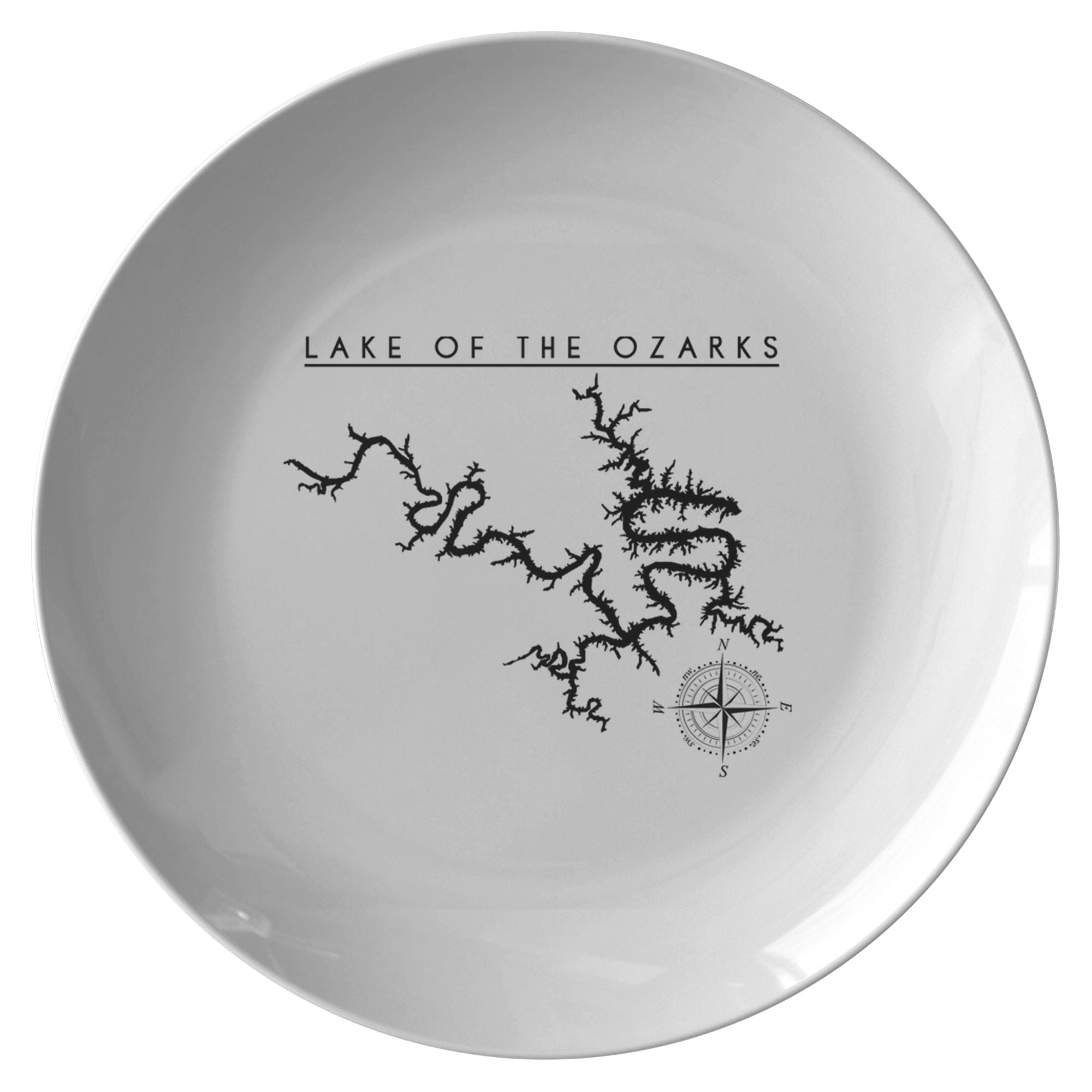 Lake of the Ozarks Plate | Printed | Lake Gift | Wedding Gift - Plate - Houseboat Kings