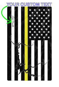 Lake Oroville Oversized Beach Towel - Thin Yellow Line – Personalized Freeform Beach Towel - AOP 